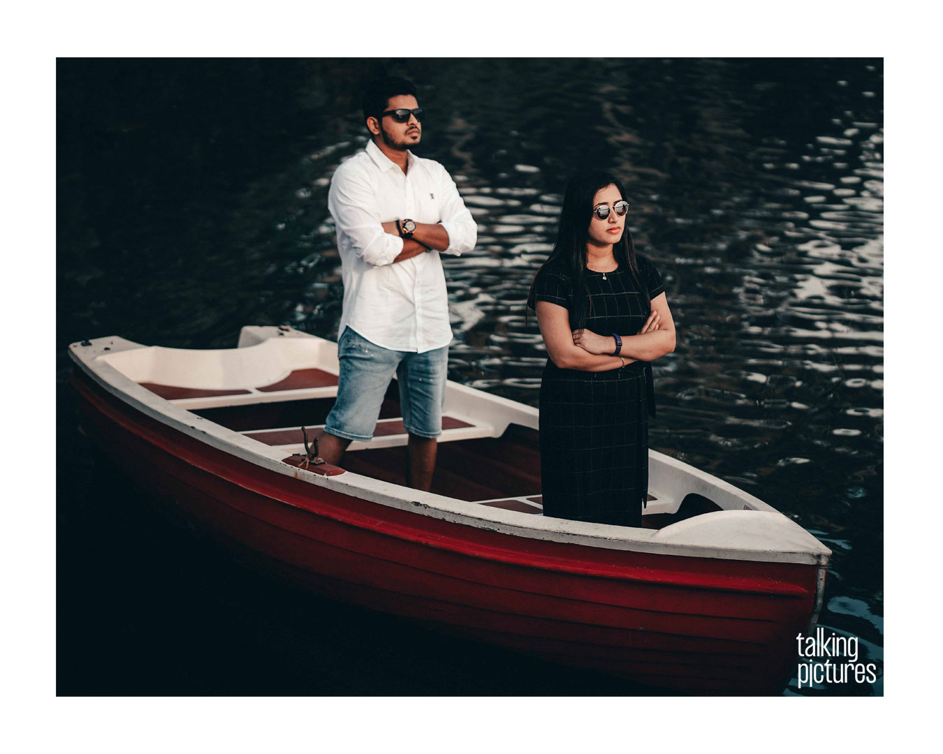 Boat Couple Standing